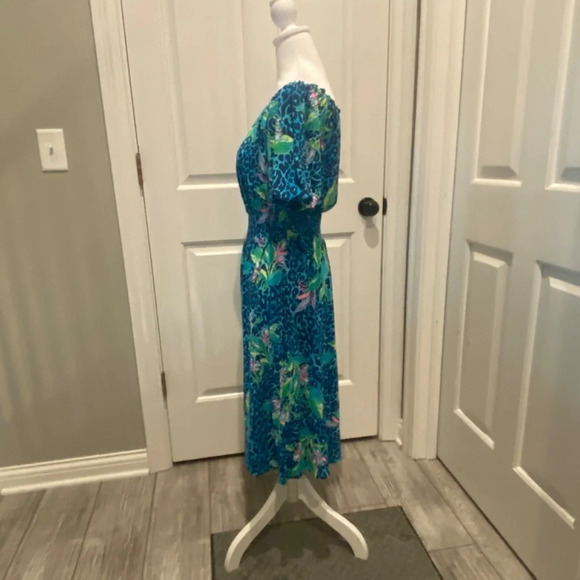 Lilly Pulitzer Camille Dress Formentera Turquoise Hot On the Spot 16799 - Picture 5 of 11